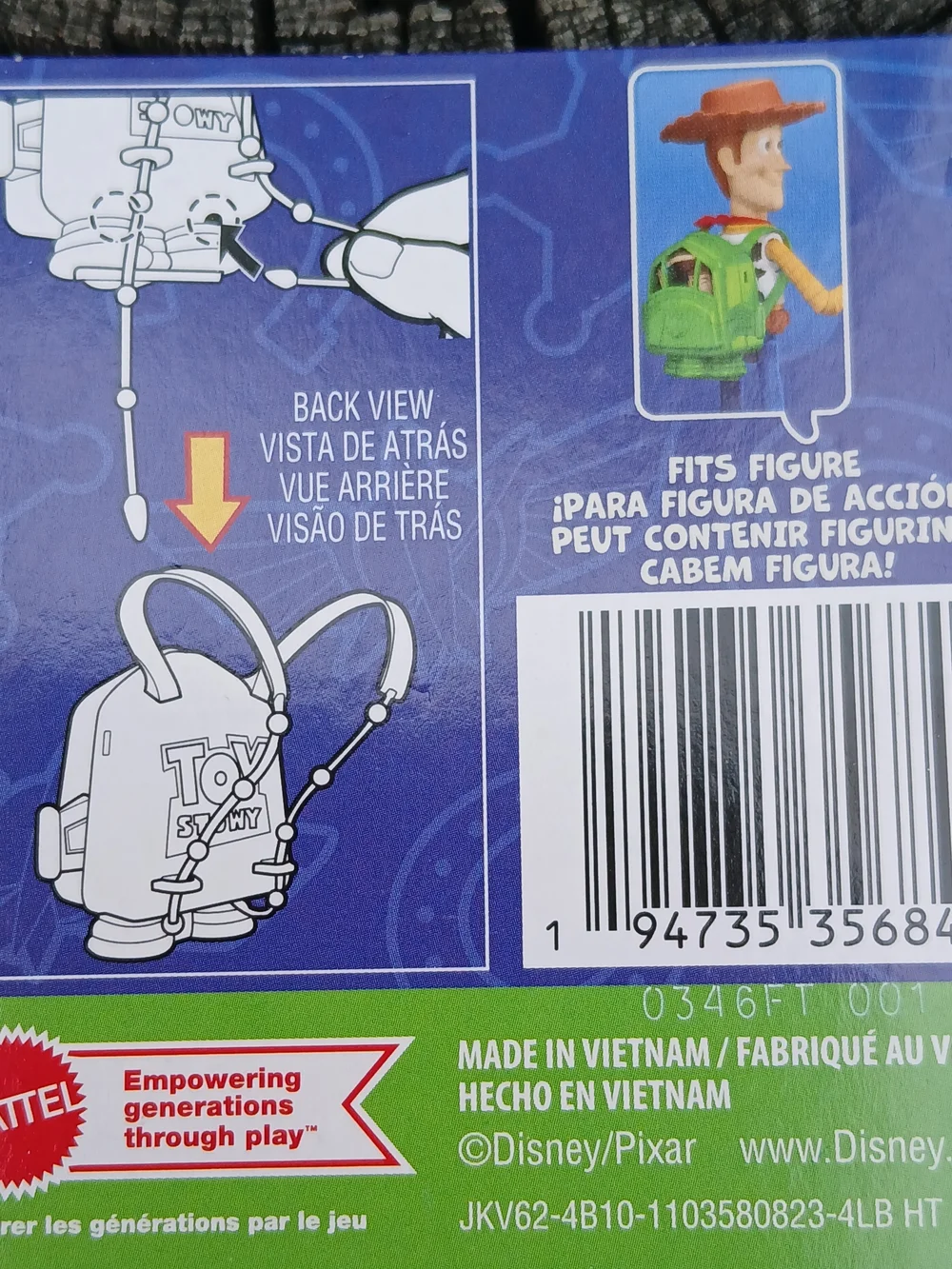 Mattel Disney Pixar Toy Story 5 Small Stars Blind Capsule Green Rocket Backpack